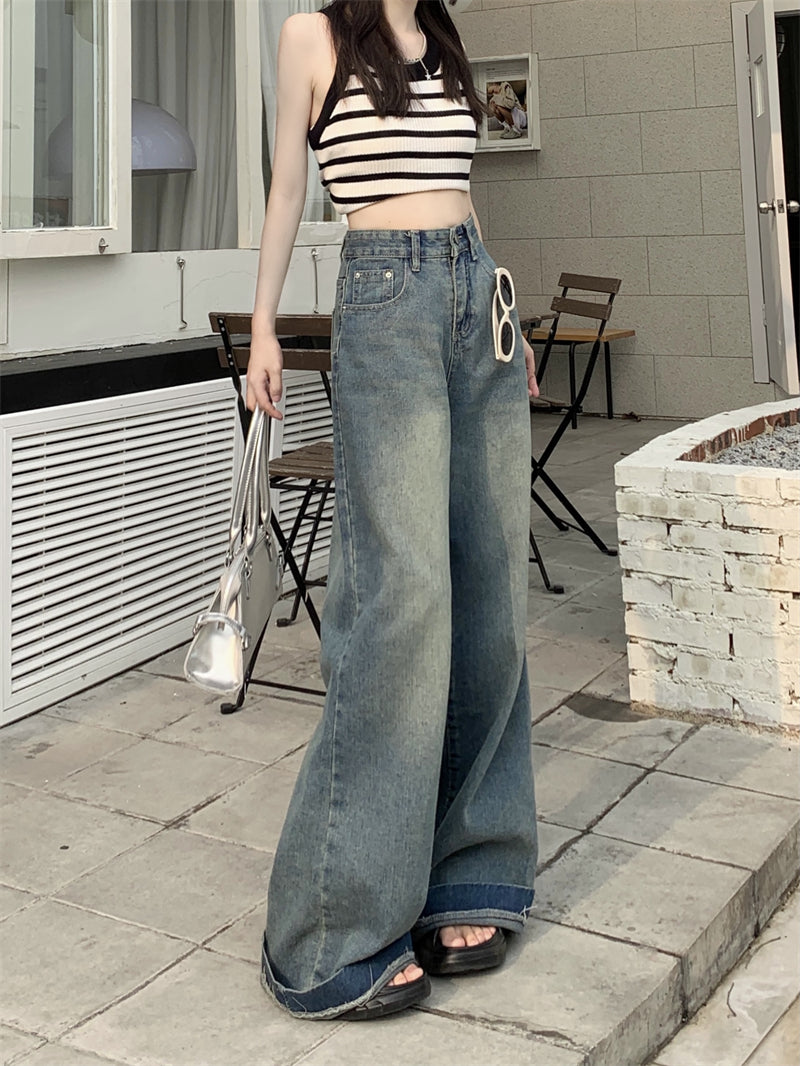 ブーツカットワイドパンツ