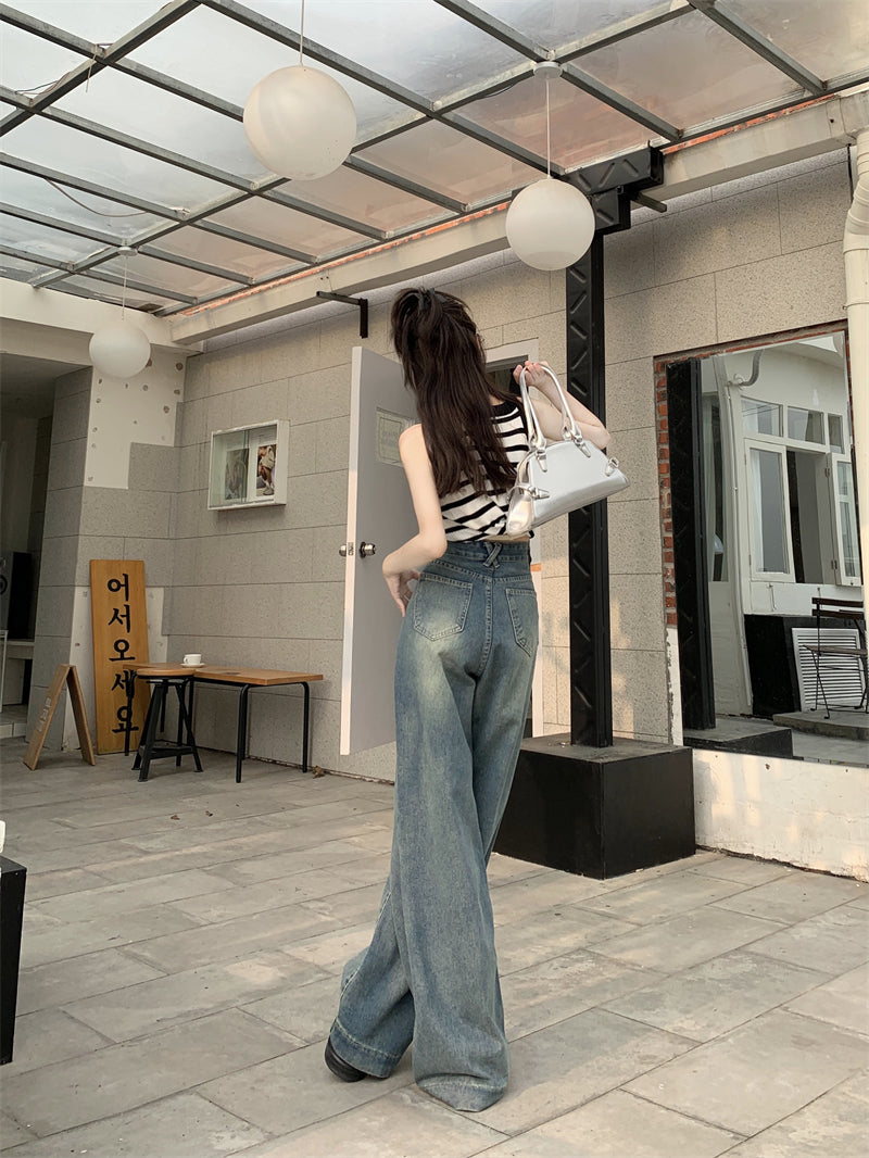 ブーツカットワイドパンツ