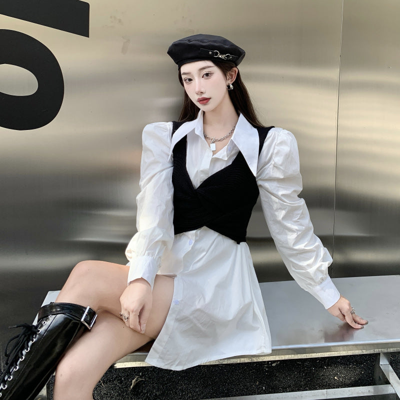 長袖オーバーシャツ