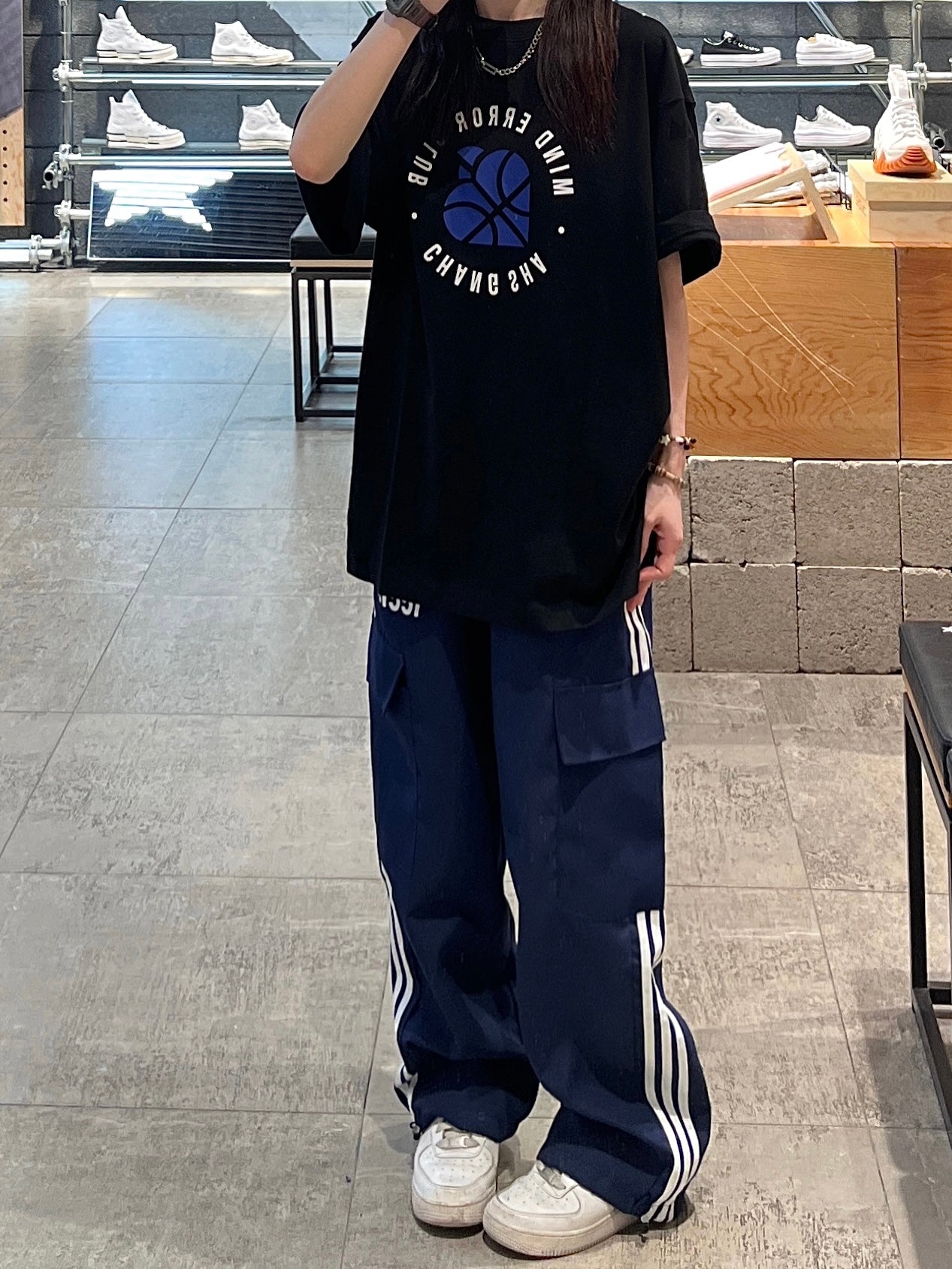 ラインカーゴパンツ