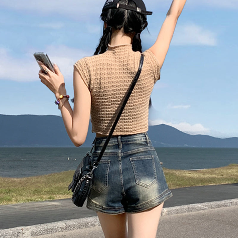 デニムショートパンツ