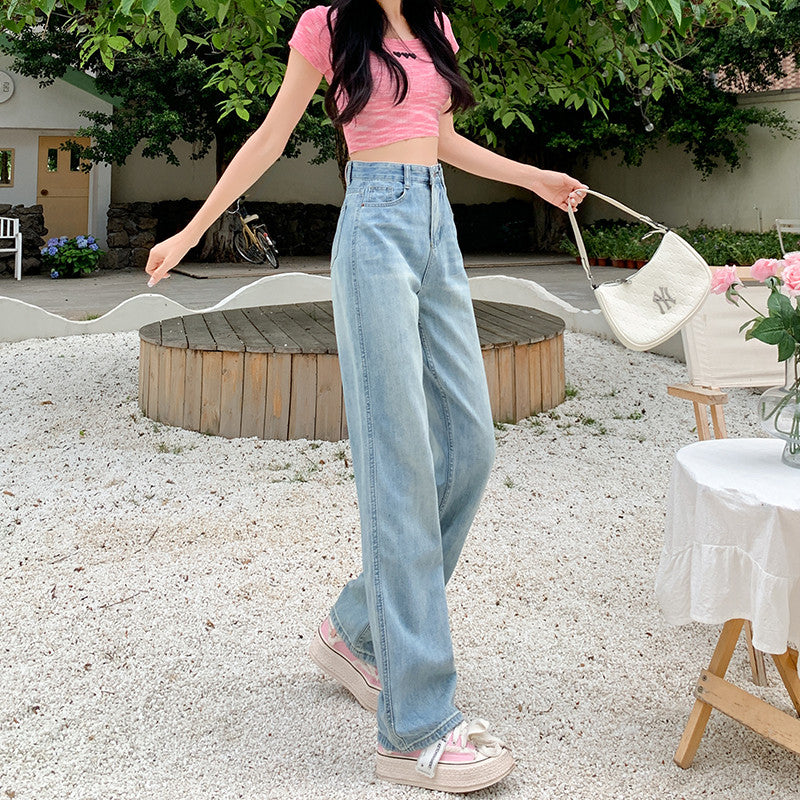 ストレートデニムパンツ