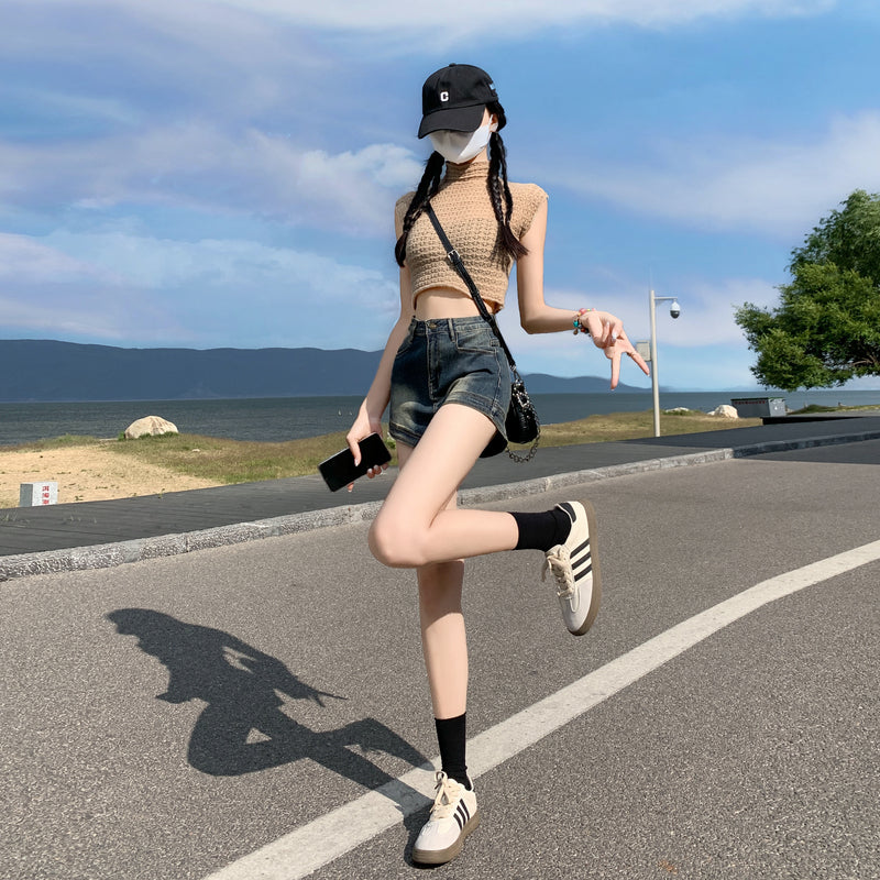 デニムショートパンツ