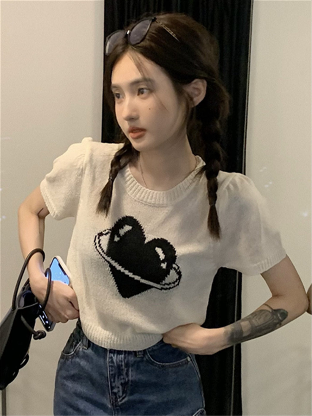 半袖ニットT