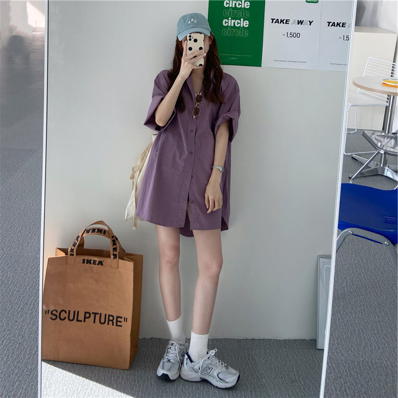 半袖オーバーシャツ